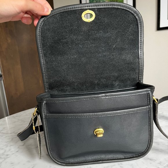 RARE Vintage Coach Collegiate Bag 9815 in Navy Made in New York City - Picture 7 of 16